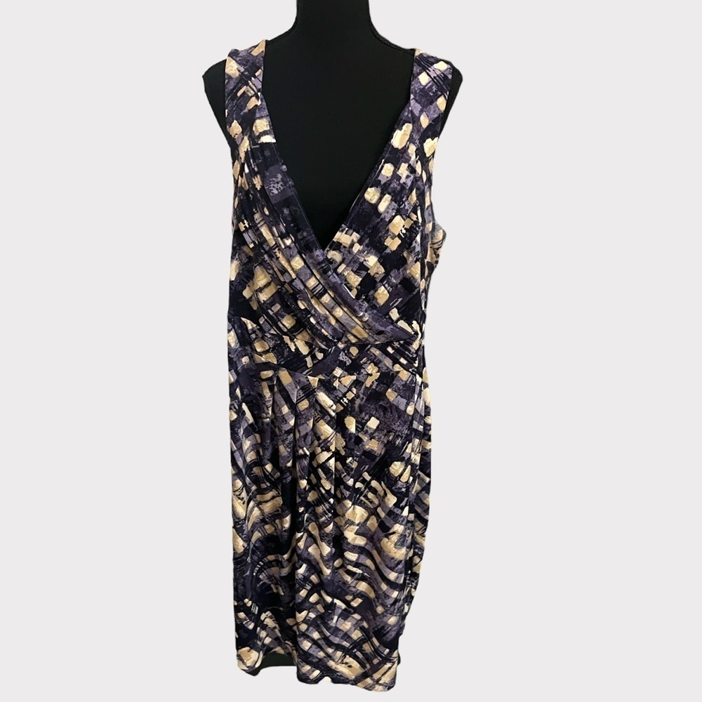 Avenue Multicolored Print Dress Plus Size 18 20
